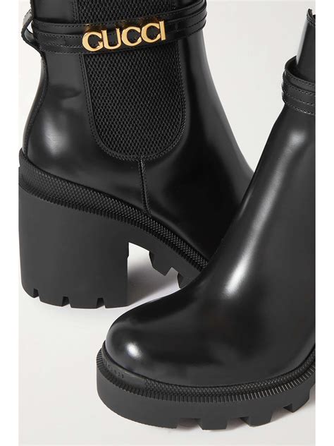 gucci logo boots sale|Gucci leather boots.